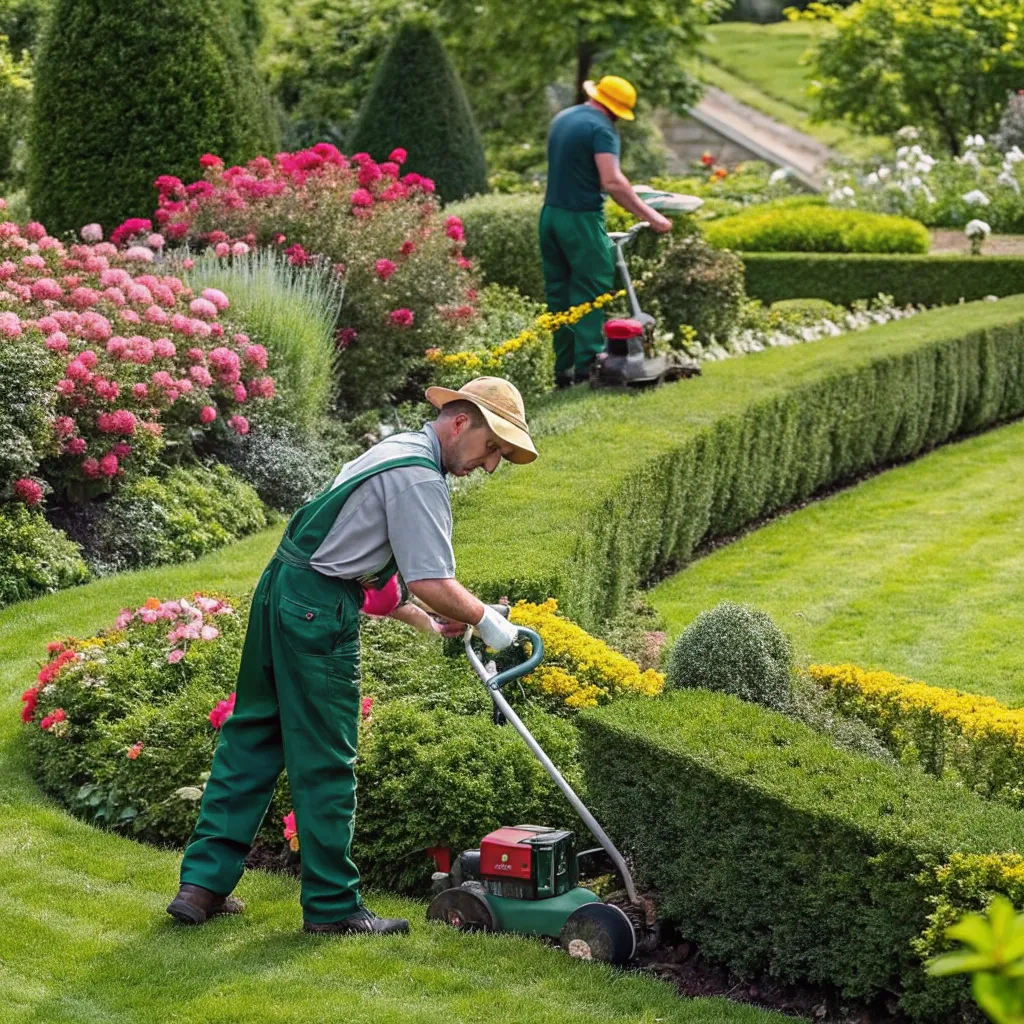 Professional garden maintenance service